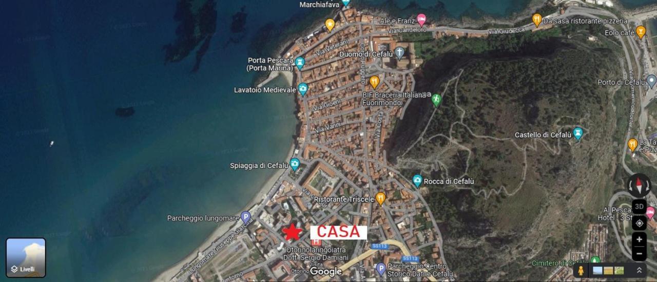 New Sea House Vicino La Spiaggia Del Lungomare Cefalù Exterior foto